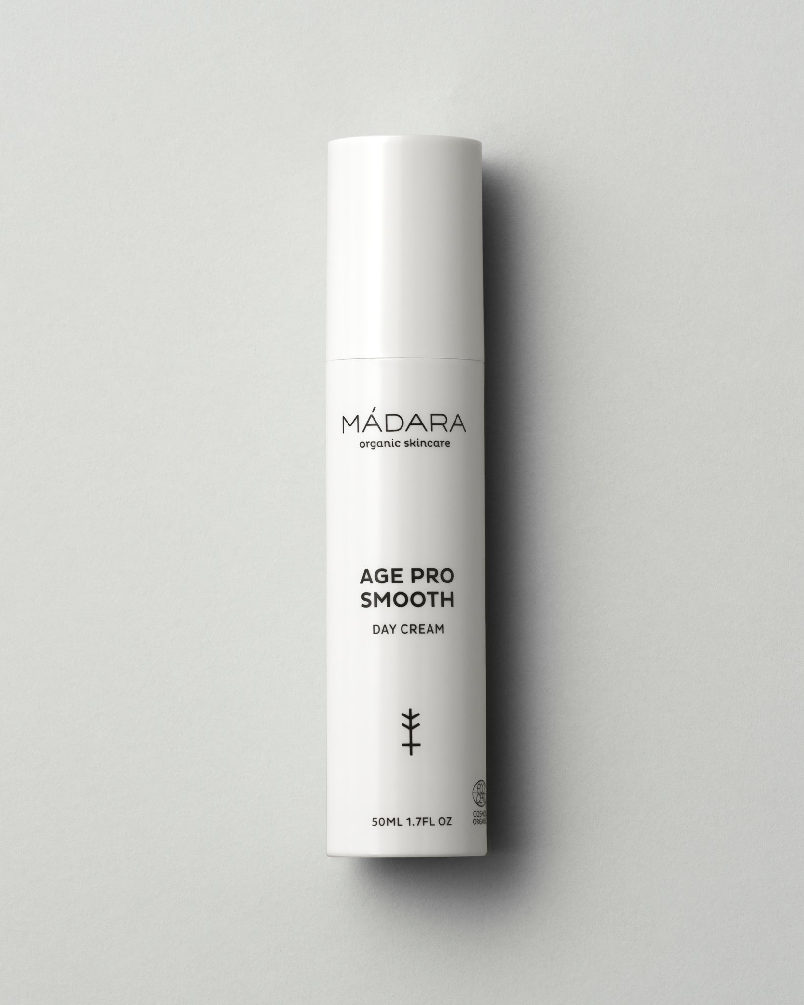 MΓDARA Organic Skincare age pro smooth day cream A3330 face cream product photo on plain background.