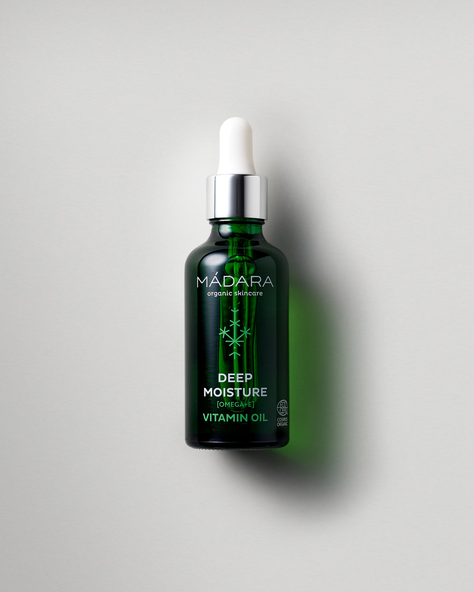 MΓDARA Organic Skincare deep moisture vitamin oil A2281 face oil product photo on plain background.