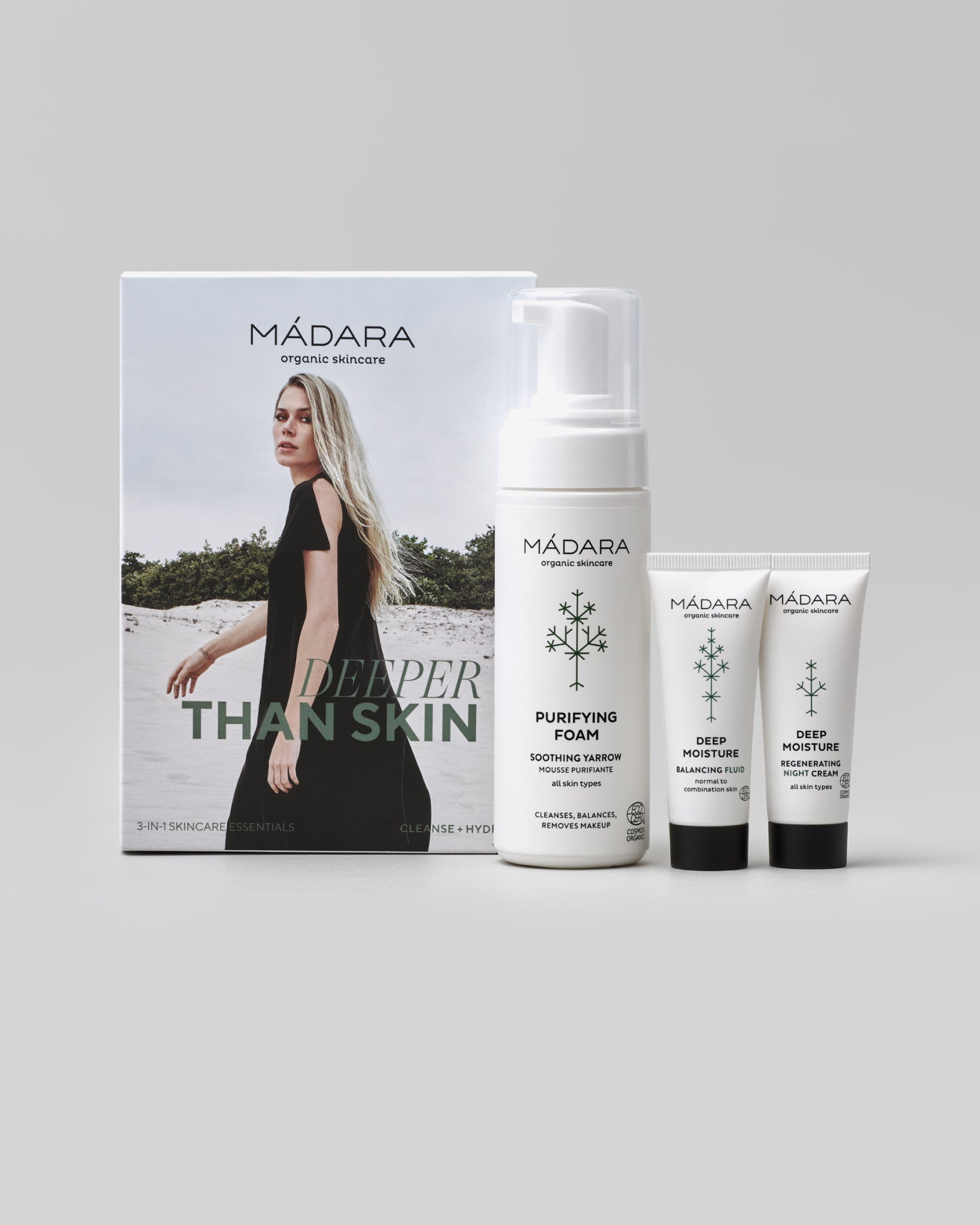 MΓDARA Organic Skincare deeper than skin skincare madara A0001 product photo on plain background.