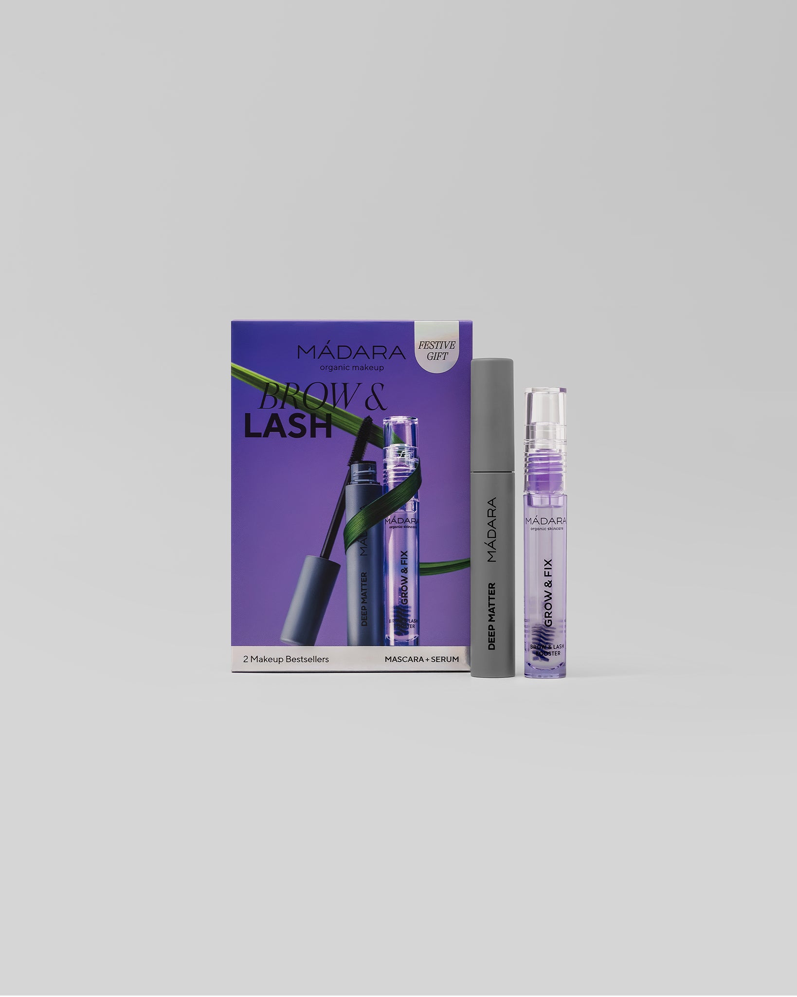 MΓDARA Organic Skincare brow lash duo gift A0033 product photo on plain background.