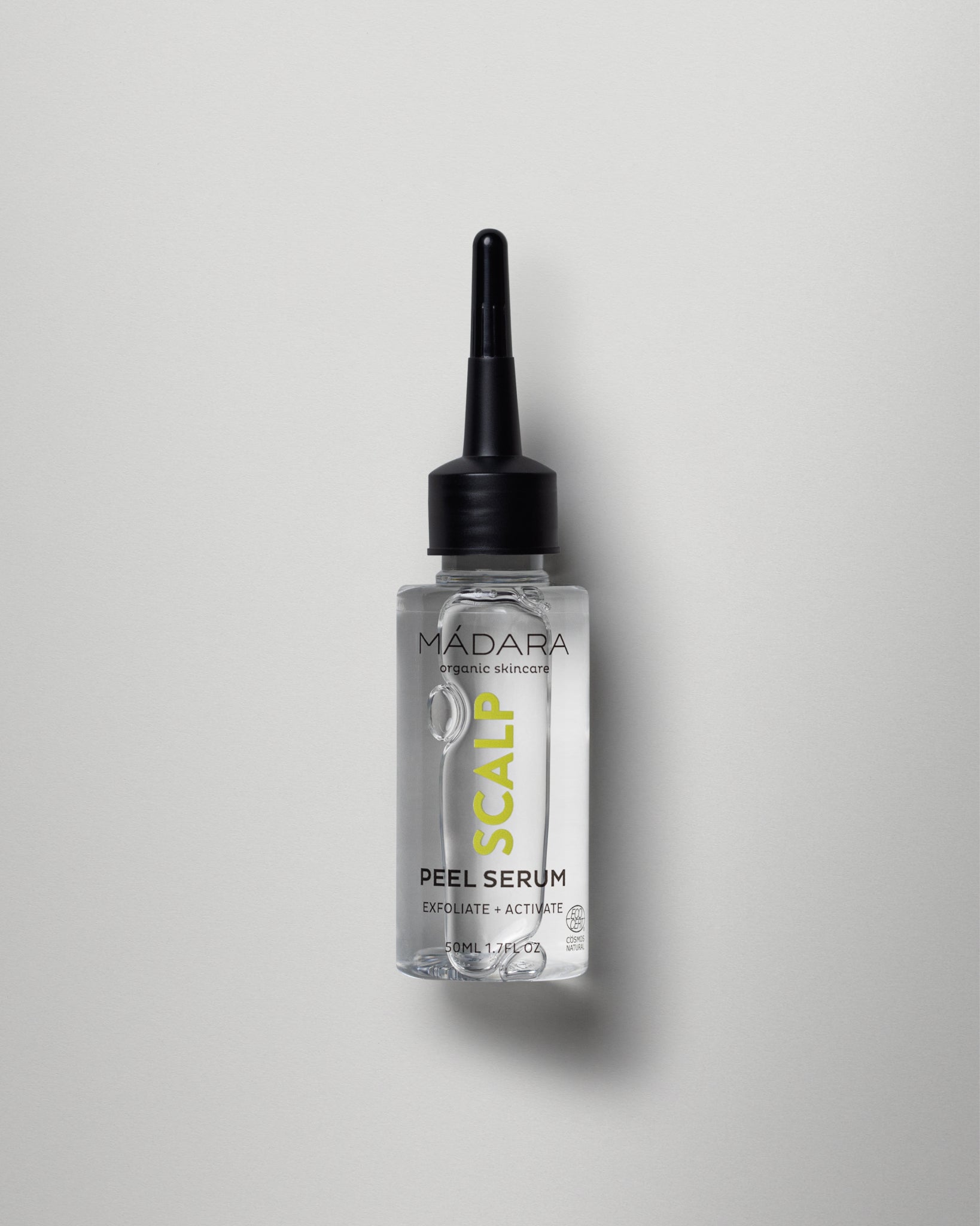 MΓDARA Organic Skincare scalp peel serum madara A4074 serum product photo on plain background.