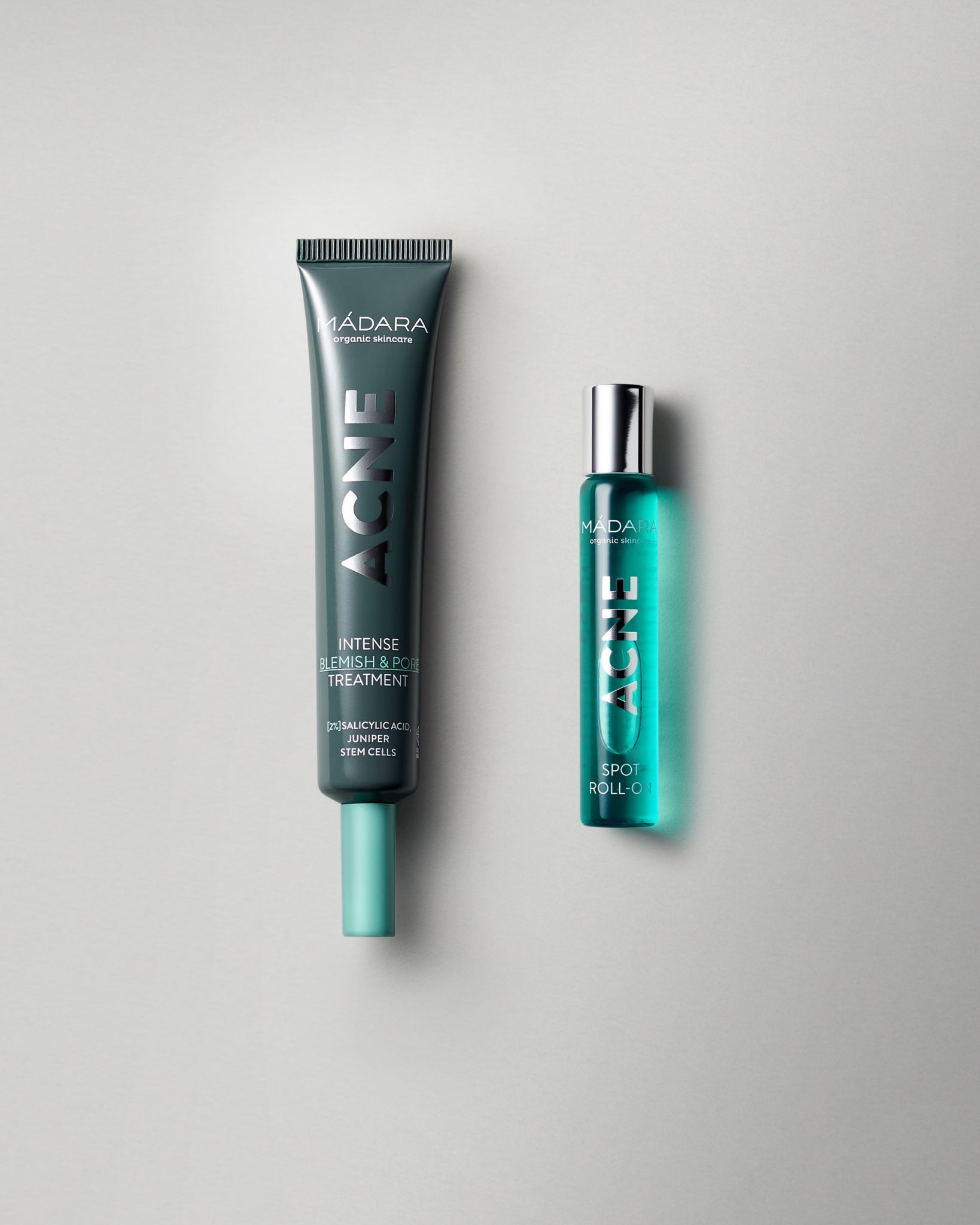 MΓDARA Organic Skincare skincare duo for blemish prone skin N0025 product photo on plain background.